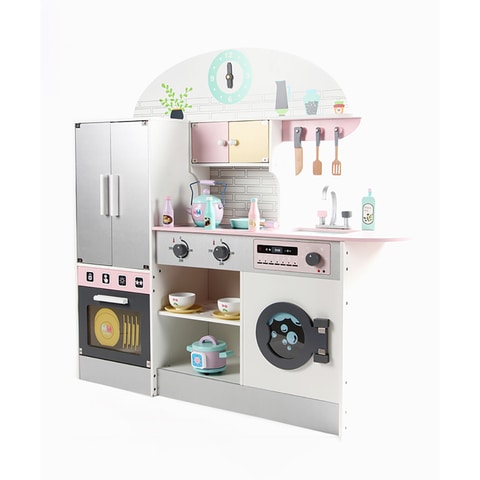 Wooden Simulation Play Home Refrigerator Kitchen Large Children Experience Cooking Kitchen Utensils Early Education Toys