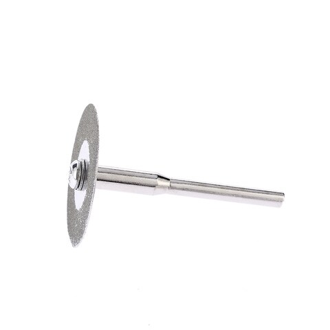 عام-10pcs 25/30 / 40MM دايموند المغلفة القطر طحن 3MM الداخلية قرص دوار شفرات قطع عجلة شريحة لالمطحنة الكهربائية مع 2 مماسك