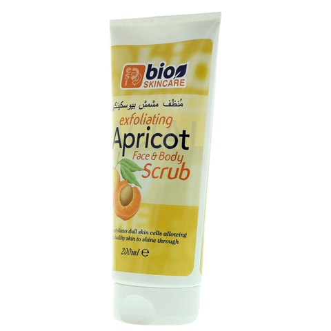 Bio Skincare Exfoliating Apricot Face And Body Scrub White 200ml