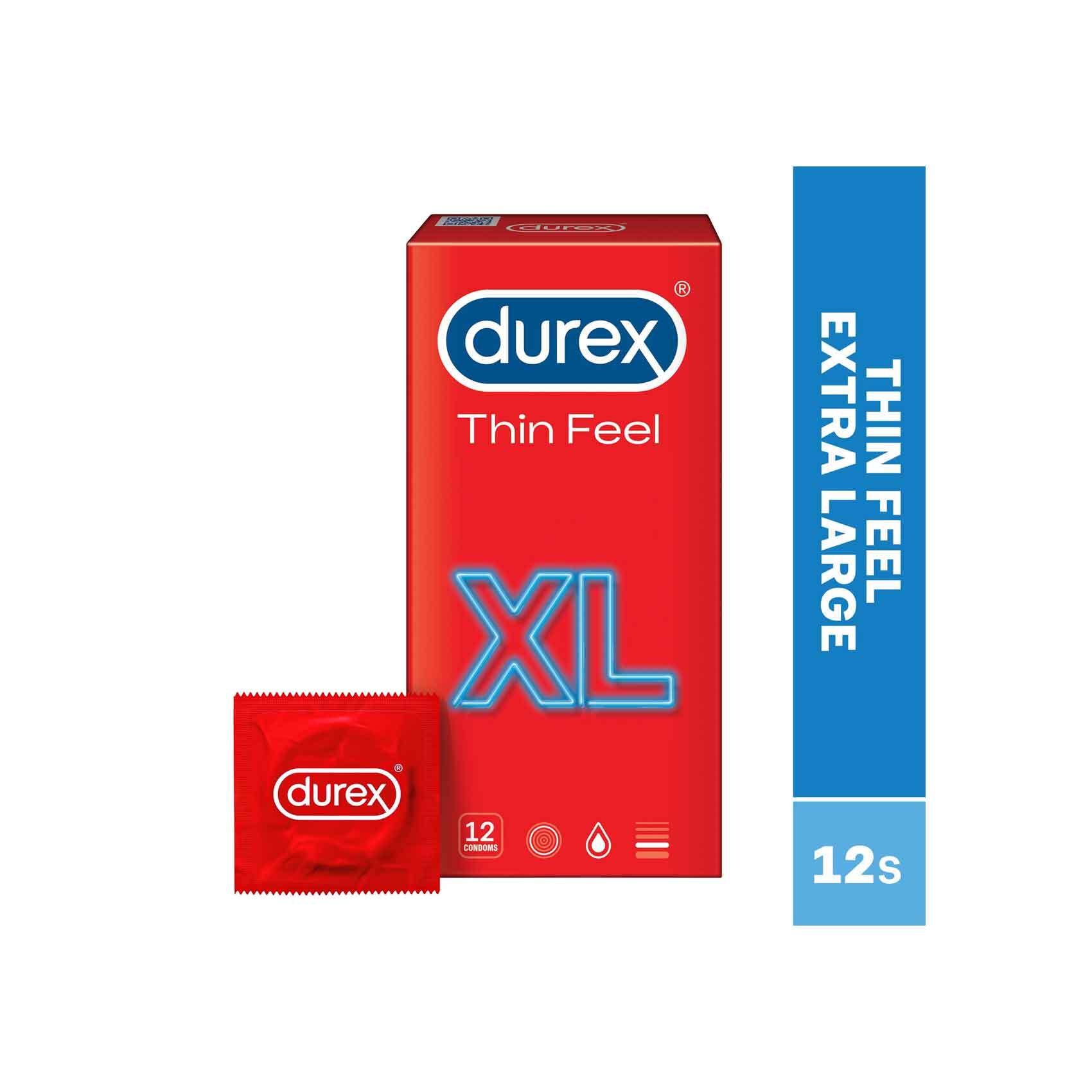 Buy Durex Thin Feel XL Condoms for Men, 12s Online