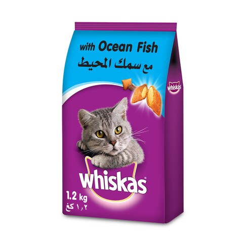 Whiskas Ocean Fish Flavoured Adult Cat Dry Food 1.2kg