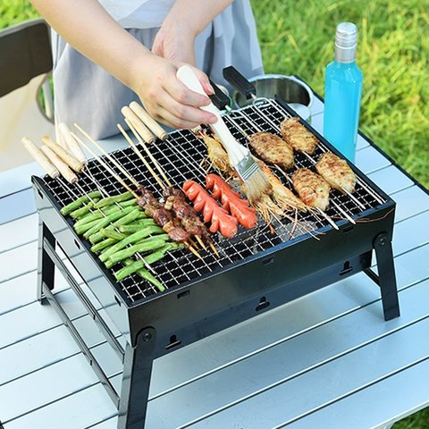 Bbq shop with charcoal