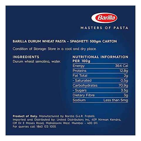 Barilla Integral Penne Rigate Pasta 500g