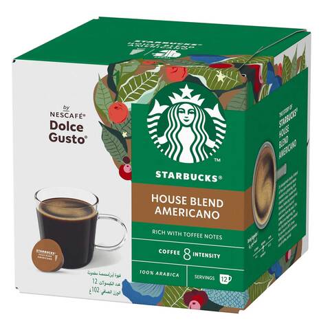 Starbucks Dolce Gusto House Blend Americano Coffee 102g