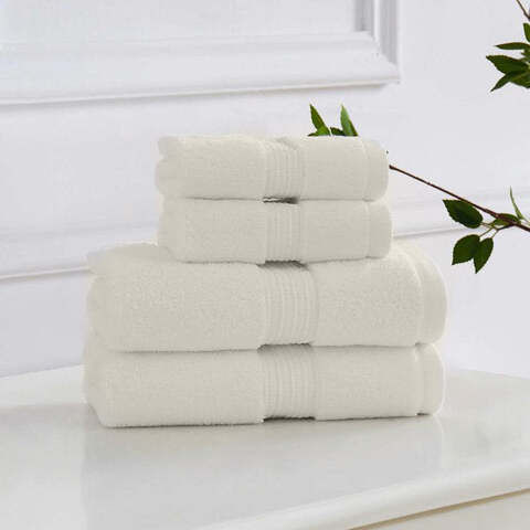 Buy Calvin Klein Washcloth and Hand Towels 4 Piece Set, Color- Ivory Online  - Shop Home & Garden on Carrefour UAE