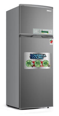 Nobel Refrigerator 225 L Gross / 210 L Net Capacity, Top-Freezer Defrost, 3 Star Energy Rating NR255RSI Silver