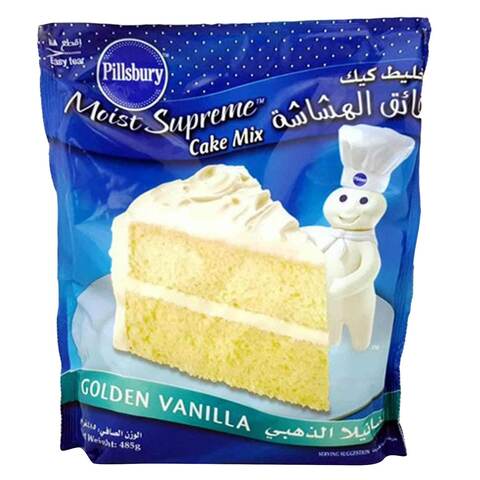 Pillsbury Moist Supreme Golden Vanilla Cake Mix 485 gr