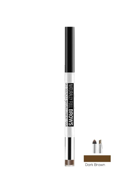 Buy Naturally Full Brows Powder Brow 2 In 1 - Dark Brown in UAE