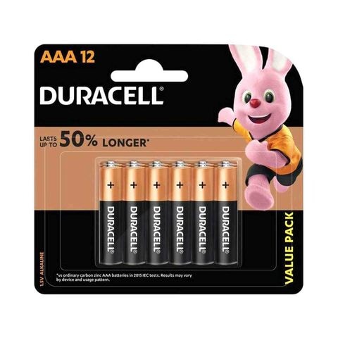 Duracel Plus Power Monet AAA Battery 12 Pieces Pack