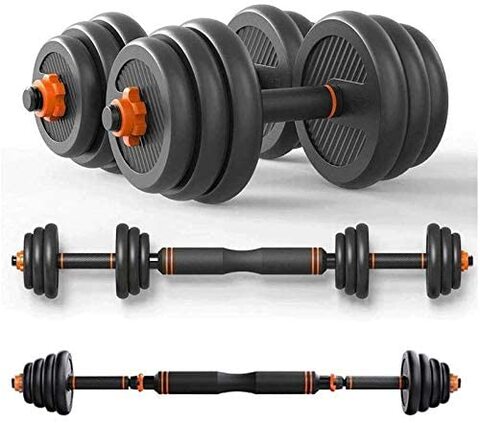 2 in 1 best sale barbell and dumbbell set