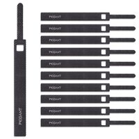 Pegant 10pcs Reusable Velcro Fastening Cable Management Straps Wire Ties Hook &amp; Loop, Adjustable Fastening Cord Organizer For tidy electronics accessories, 10 pieces