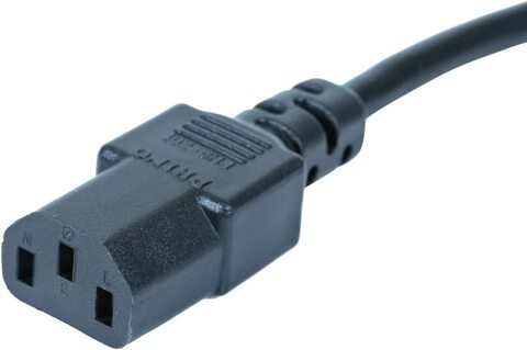 DKURVE&reg; Kettle Lead 250V 13A Power Cable UK Mains Lead for PC Computer TV Monitor Printer etc, 3 Pin UK Plug to IEC 320 C13 AC Power Cord 5M