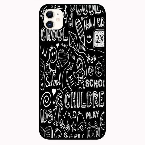 Theodor - Apple iPhone 12 6.1 inch Case Children Tag Flexible Silicone Cover