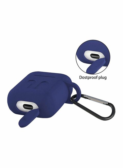 Generic Soft Silicone Case Cover For Apple AirPods Dark Blue