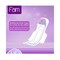 Fam Natural Cotton Feel Napkin With Wings White 48pieces