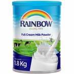 Buy Rainbow Full Cream Milk Powder 1.8kg in Saudi Arabia