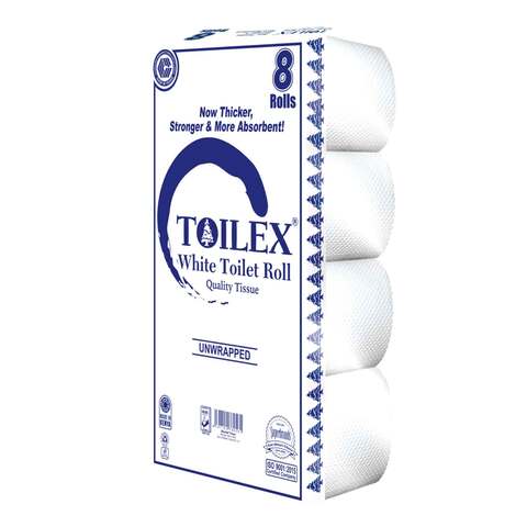 Buy Toilex Toilet Roll White 8 Pieces Online - Carrefour Kenya