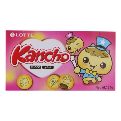 Lotte Kancho Vanilla And Butter Choco Biscuit 34g