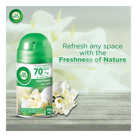 Buy Air Wick Freshmatic Max Refill White Flowers 250ml Online - Shop  Cleaning & Household on Carrefour UAE