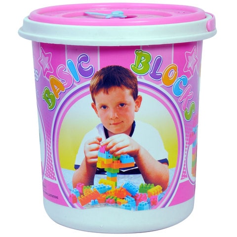 Goldkids Happy Family Blocks Bucket 3802 Multicolour Pack of 32