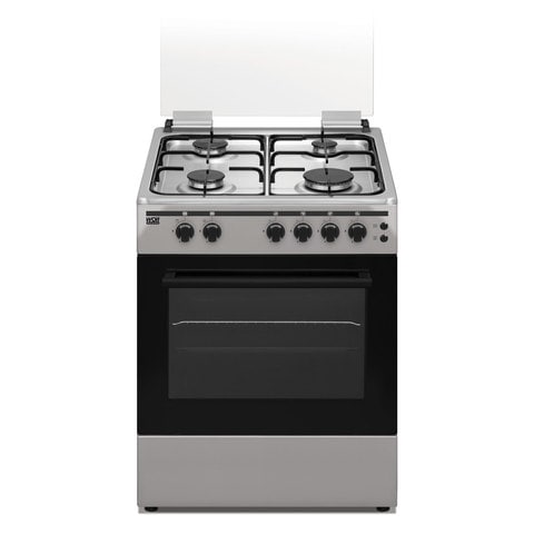 Wolf 4 Burners Stainless Steel Gas Cooker With Full Safety WCR6060FS Silver/Black 60x60cm