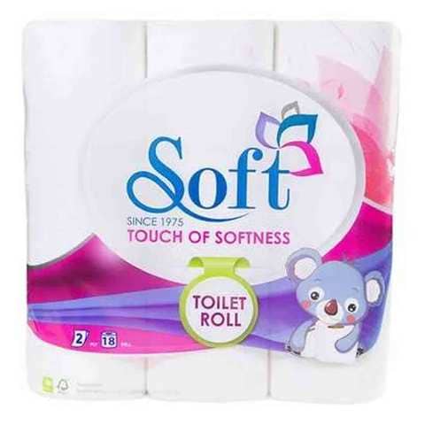Soft Toilet Roll 2 Ply 18 Rolls