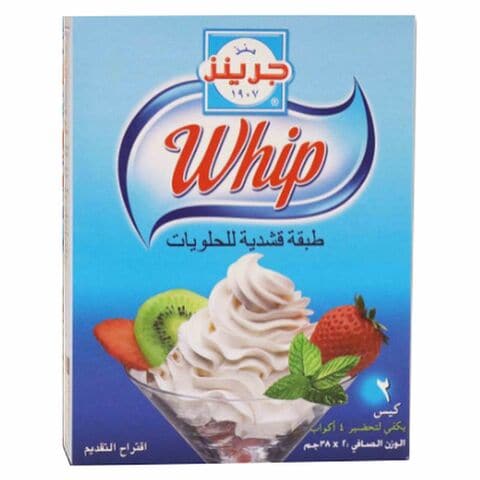 Greens Whip Creamy Dessert Topping Mix 76g Pack of 4