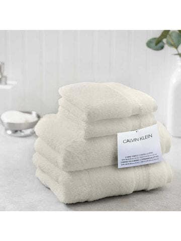 Buy Calvin Klein Washcloth and Hand Towels 4 Piece Set, Color- Ivory Online  - Shop Home & Garden on Carrefour UAE