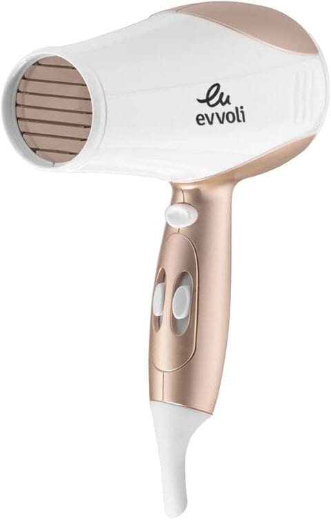 Evvoli Hair Dryer 2200W, Powerful DC Motor Fast Drying Hair Dryer With 2 Speeds &amp; 3 Setting, Ions Jet, EVHC-HD2200W