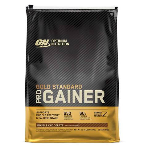 Optimum Nutrition Gold Standard Pro Gainer, Double Chocolate, 10 LB, 60 Grams of Protein
