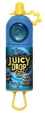 Buy Bazooka Juicy Drop Pop Raspberry Flavour Candy 26g in Saudi Arabia