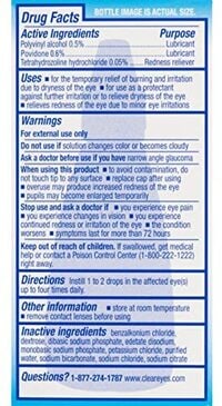 Clear Eyes Triple Action Relief Eye Drops 0.50 Oz