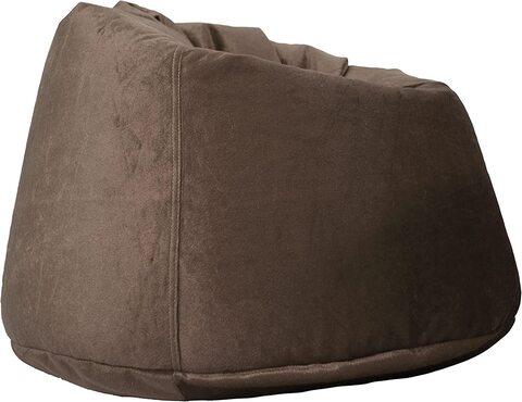 Luxe Decora Soft Suede Velvet Bean Bag Cover Only (Large, Light Brown)