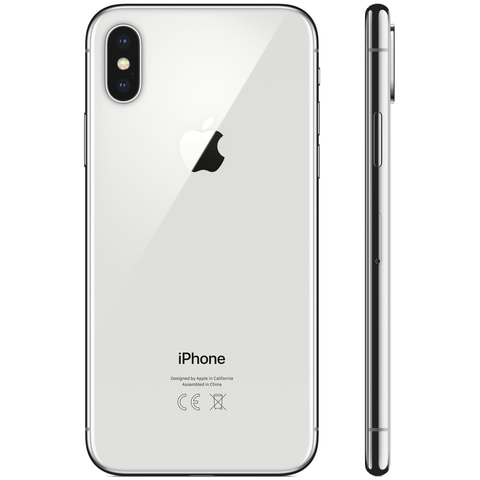 Buy Apple Iphone X Without Facetime 64gb 12mp 4g Lte Silver International Warranty Online Shop Smartphones Tablets Wearables On Carrefour Uae