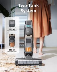eufy by Anker, WetVac W31, Cordless All-in-One Wet Dry Vacuum Cleaner and Mop with Self-Cleaning and Auto-Dry Technology for Hard Floors and Carpets, Ideal for Daily Messes, Sticky Messes, Pet Hair