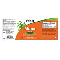 Now Supplements, Maca - Lepidium Meyenii 500 Mg, For Men And Women, Reproductive Health , 250 Veg Capsules