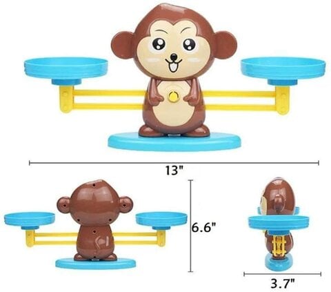 Aiwanto Monkey Number Balance Math Games Educational Toys Early Math Teaching Tool Counting Toy