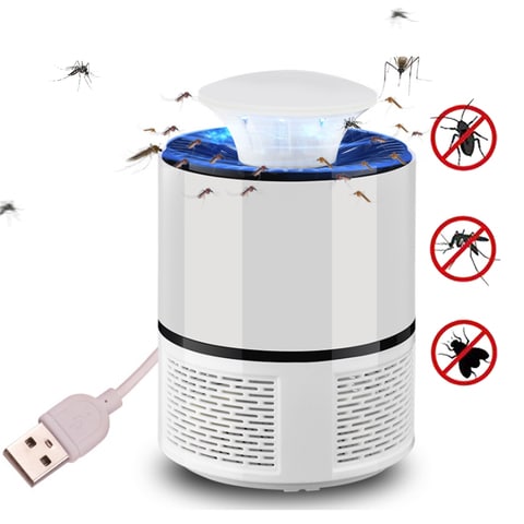 Decdeal - Mosquito Killer Lamp Electronic LED Light Pest Insect Bug Zapper Non Toxic Fly Pests Catcher Lamp 360 Degrees LED USB Powered Indoor Insect Mosquito Killer Light