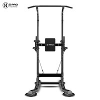 H Pro Heavy Duty Adjustable Power Tower, Multi Pull Up Bar Strength Training Fitness Equipment, Knee Raise Weight Bench Home &amp; Gym Exercise Power Stand