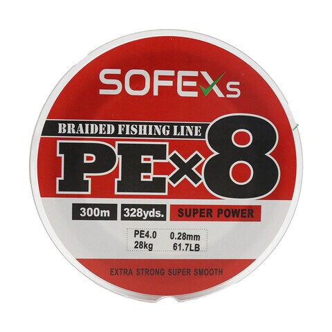 Buy Sofexs Super Power Braided Fishing Line Multicolour 300m 60LB