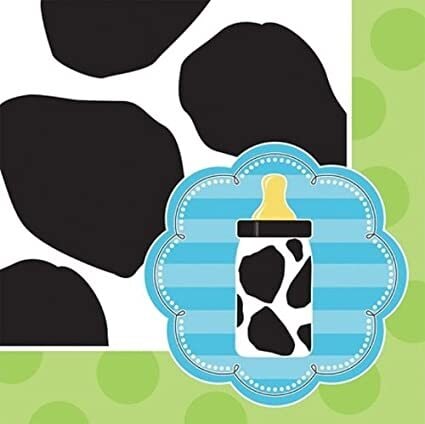 Baby Cow Print - Boy Lunch Napkins 3-Ply