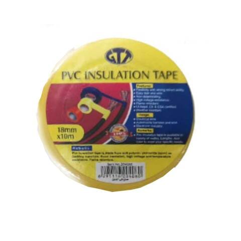 GTT PVC Insulation Tape Black 0.018x10m Multicolor (Single Piece)