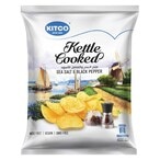 Buy Kitco Kettle Vegan Cooked Sea Salt And Black Papper Chips 40g in UAE