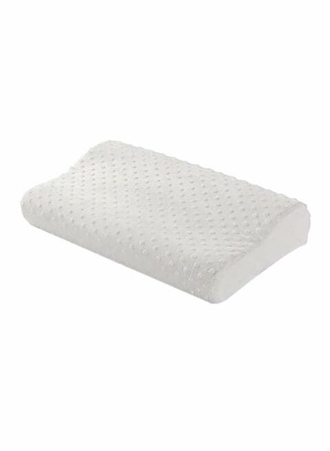 Memory Foam Pillow Cotton White 28 x 25cm