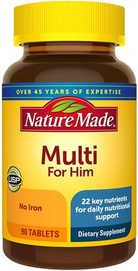 Nature Made Men&#39;s Vitamin Tablets For Daily Nutritional Support 90 Count Multi