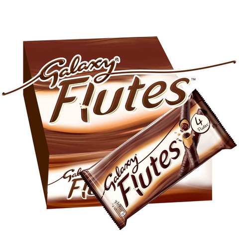 Galaxy Flutes Chocolate Bar 45g Pack of 12