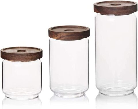 Glass flour hot sale canister