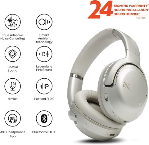 Buy JBL Tour One M2 Wireless Over-Ear Noise Cancelling Headphones, ANC +  Smart Ambient, 4-Mic, Legendary Pro Sound, Immersive Spatial Sound,  Personi-Fi 2.0, Bluetooth 5.3 - Champagne, JBLtouronem2Cpg Online - Shop  Smartphones,