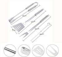 Generic Skeido 9Pcs Bbq Grill Tool Set Portable Stainless Steel Barbecue Accessories Outdoor Indoor For Camping Grilling Utensils With Bag