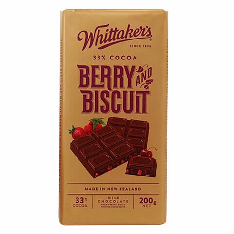 Whittaker&#39;s Berry And Biscuit Chocolate 200g